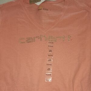 Carhartt Coral Long Sleeve Tee, sz. 16/18. NWT